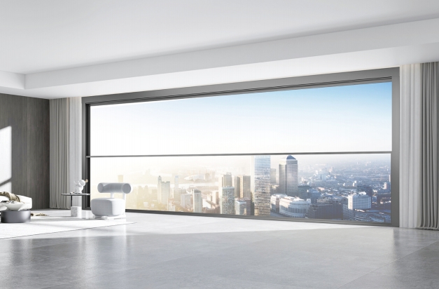 Balcón elevable y solárium.